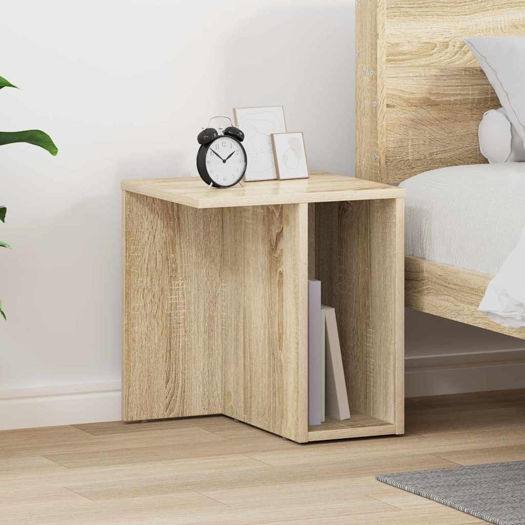 Vidaxl bijzettafel sonoma eiken 37 x 32 x 40 cm bewerkt hout