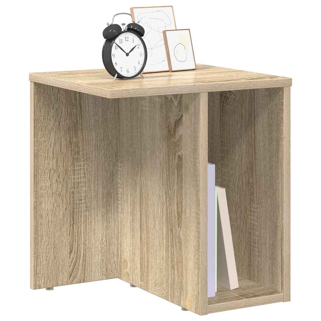 Vidaxl bijzettafel sonoma eiken 37 x 32 x 40 cm bewerkt hout