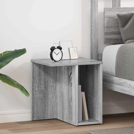 Vidaxl bijzettafel 2 st grijs sonoma 37 x 32 x 40 cm bewerkt hout