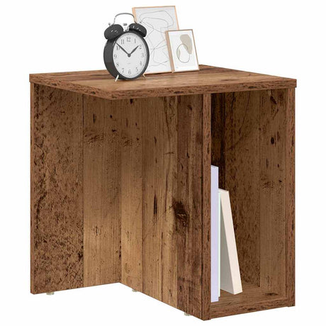 Vidaxl bijzettafel oudhout 37 x 32 x 40 cm bewerkt hout