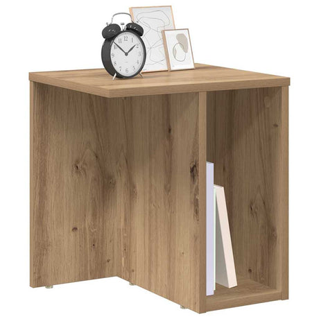 Vidaxl bijzettafel artisan eiken 37 x 32 x 40 cm bewerkt hout