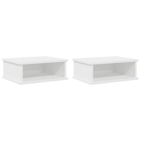 Vidaxl nachtkastje 2 st wit 40 x 31 x 15 cm bewerkt hout
