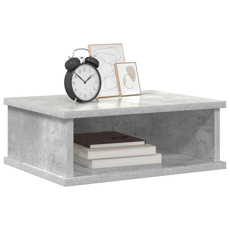Vidaxl nachtkastje 2 st beton grijs 40 x 31 x 15 cm bewerkt hout