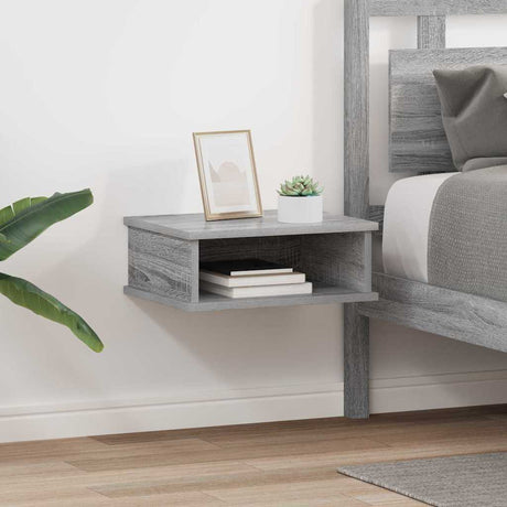 Vidaxl nachtkastje 2 st grijs sonoma 40 x 31 x 15 cm bewerkt hout