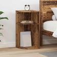 Vidaxl bijzettafel oudhout 29,6 x 29,6 x 60 cm bewerkt hout