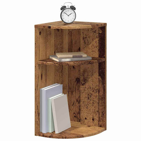 Vidaxl bijzettafel oudhout 29,6 x 29,6 x 60 cm bewerkt hout