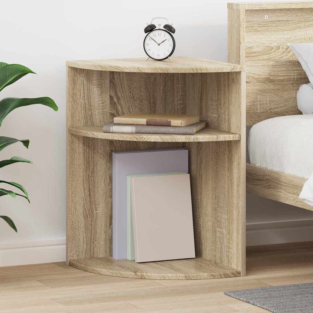 Vidaxl bijzettafel sonoma eiken 39,7 x 39,7 x 60 cm bewerkt hout