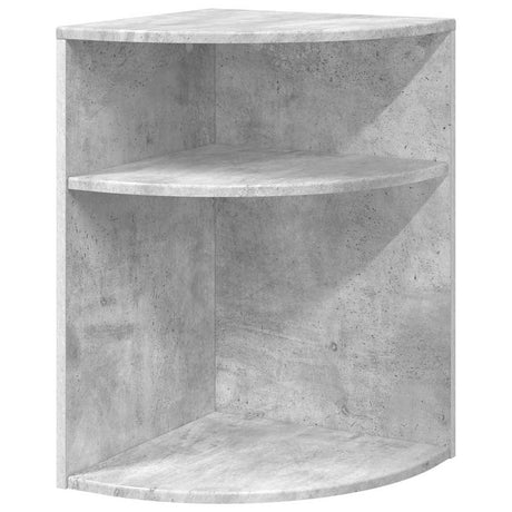 Vidaxl bijzettafel beton grijs 39,7 x 39,7 x 60 cm bewerkt hout