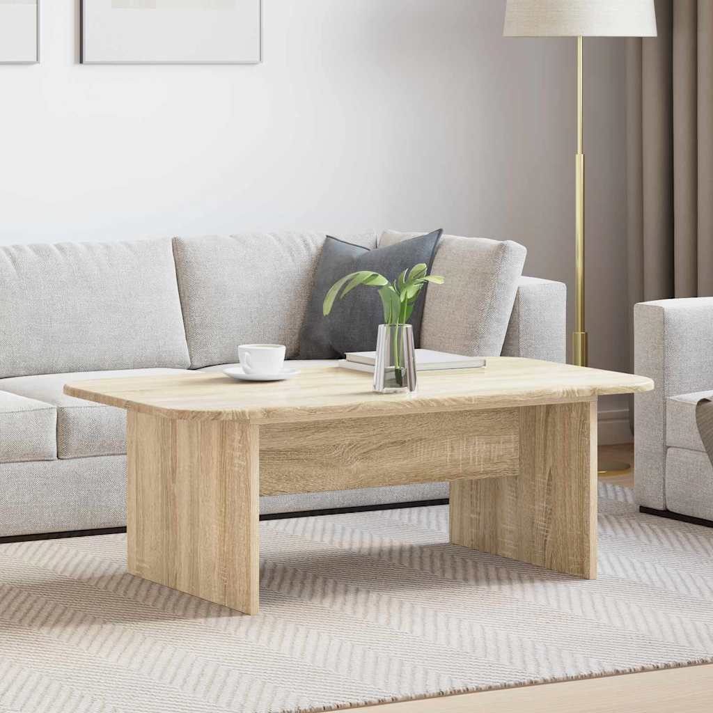 Vidaxl salontafel sonoma eiken 93 x 53 x 33 cm bewerkt hout