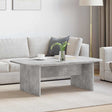 Vidaxl salontafel beton grijs 93 x 53 x 33 cm bewerkt hout