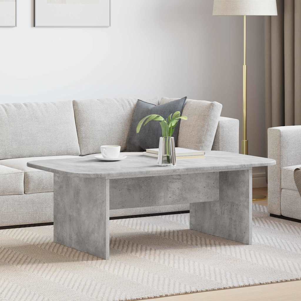 Vidaxl salontafel beton grijs 93 x 53 x 33 cm bewerkt hout