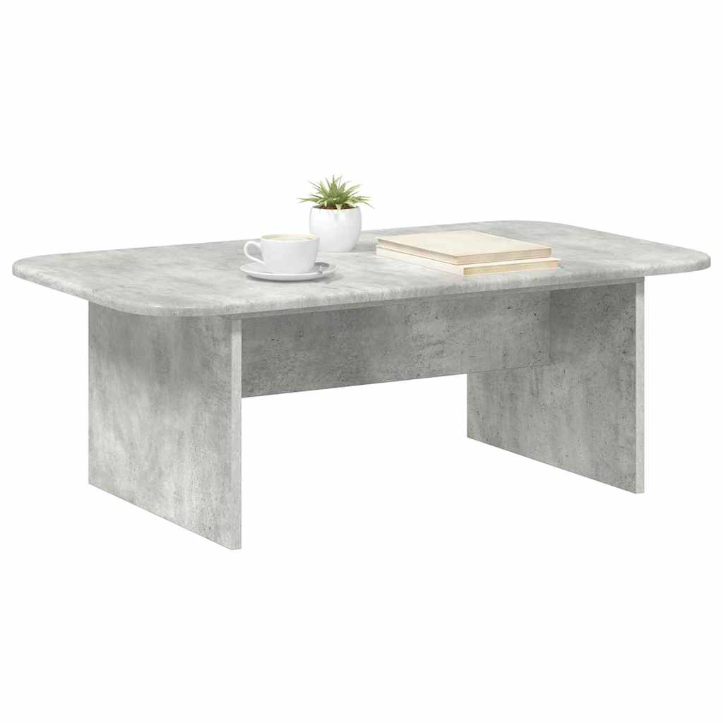 Vidaxl salontafel beton grijs 93 x 53 x 33 cm bewerkt hout