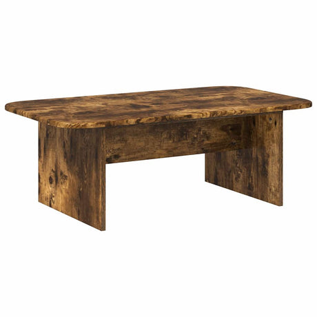 Vidaxl salontafel gerookt eiken 93 x 53 x 33 cm bewerkt hout