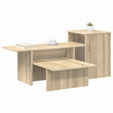 Vidaxl wandtafel sonoma eiken 91,5 x 35 x 38,5 cm bewerkt hout