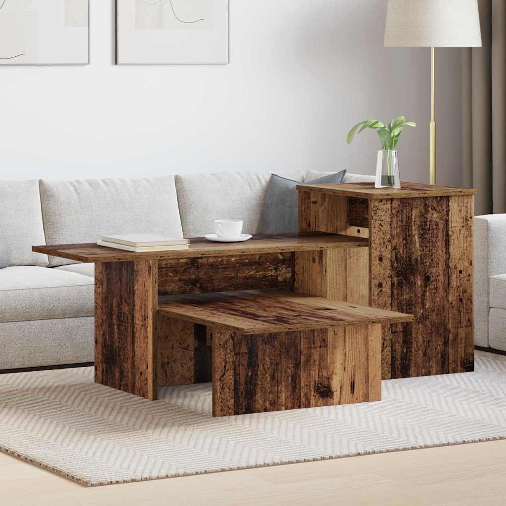 Vidaxl wandtafel oudhout 91,5 x 35 x 38,5 cm bewerkt hout