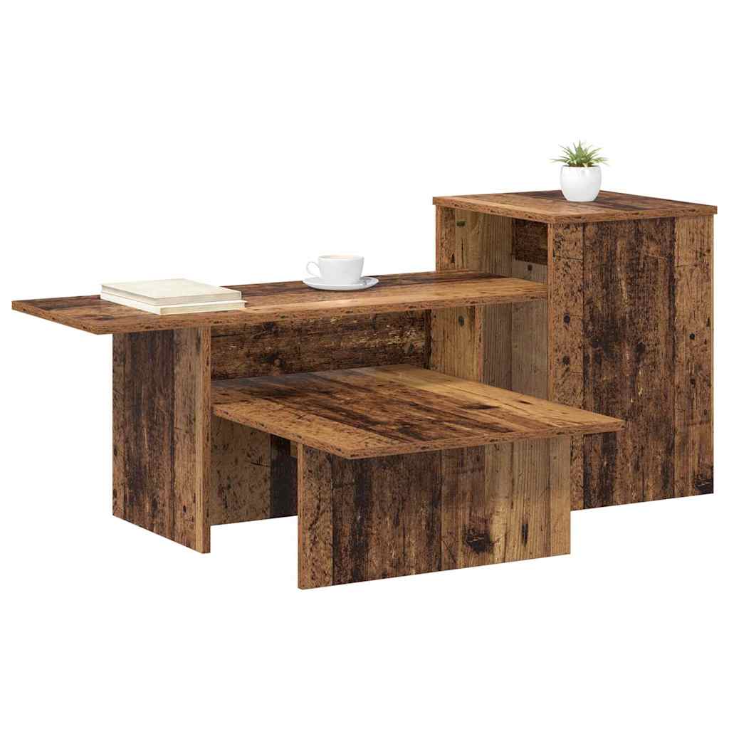 Vidaxl wandtafel oudhout 91,5 x 35 x 38,5 cm bewerkt hout