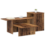 Vidaxl wandtafel oudhout 91,5 x 35 x 38,5 cm bewerkt hout