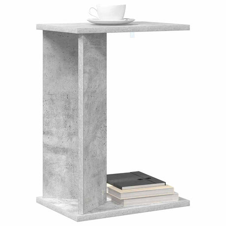 Vidaxl bijzettafel beton grijs 35 x 25 x 50 cm bewerkt hout
