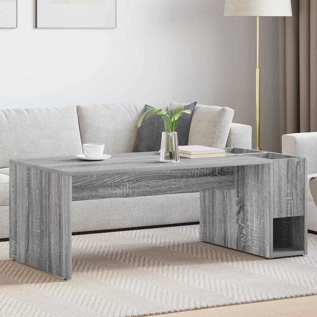 Vidaxl salontafel grijs sonoma 101,5 x 50 x 37 cm bewerkt hout