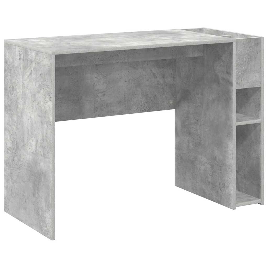 Vidaxl bureau beton grijs bewerkt hout 109 x 50 x 78 cm