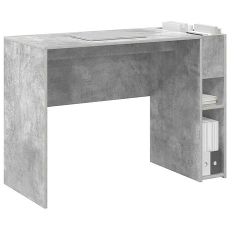 Vidaxl bureau beton grijs bewerkt hout 109 x 50 x 78 cm