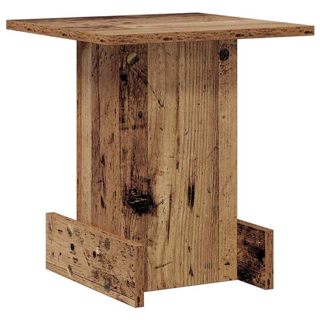 Vidaxl bijzettafel oudhout 35,5 x 35 x 40 cm bewerkt hout