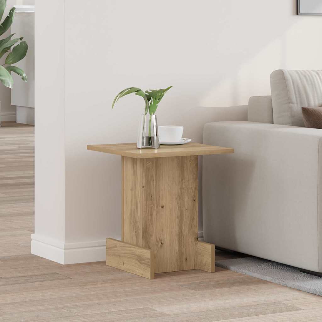 Vidaxl bijzettafel artisan eiken 35,5 x 35 x 40 cm bewerkt hout