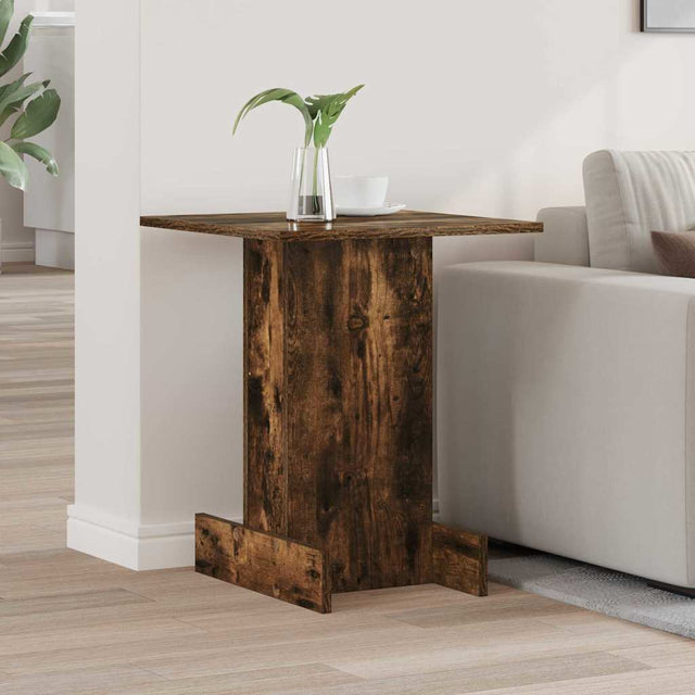 Vidaxl bijzettafel gerookt eiken 44,5 x 45 x 55 cm bewerkt hout