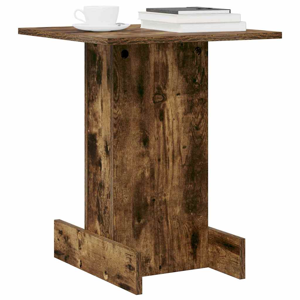 Vidaxl bijzettafel gerookt eiken 44,5 x 45 x 55 cm bewerkt hout