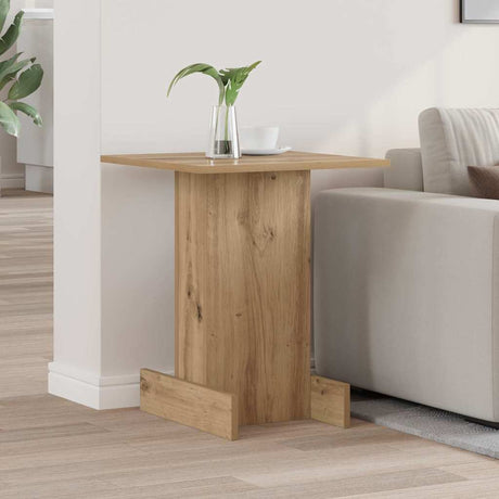 Vidaxl bijzettafel artisan eiken 44,5 x 45 x 55 cm bewerkt hout