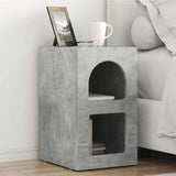 Vidaxl nachtkastje elst 2 st beton grijs 29,5 x 33,5 x 50 cm