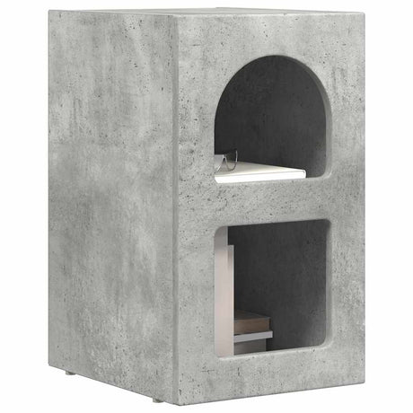 Vidaxl nachtkastje elst 2 st beton grijs 29,5 x 33,5 x 50 cm