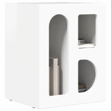 Vidaxl nachtkastje elst 2 st hoogglans wit 40 x 35 x 50 cm