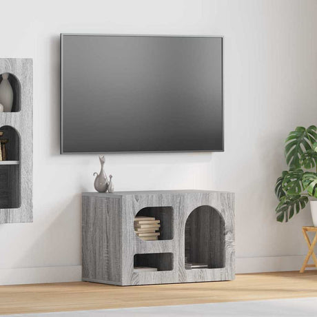 Vidaxl tv-kast elst 60 x 35 x 40 cm grijs sonoma bewerkt hout