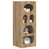 Vidaxl dressoir elst artisan eiken 40 x 35 x 100,5 cm bewerkt hout
