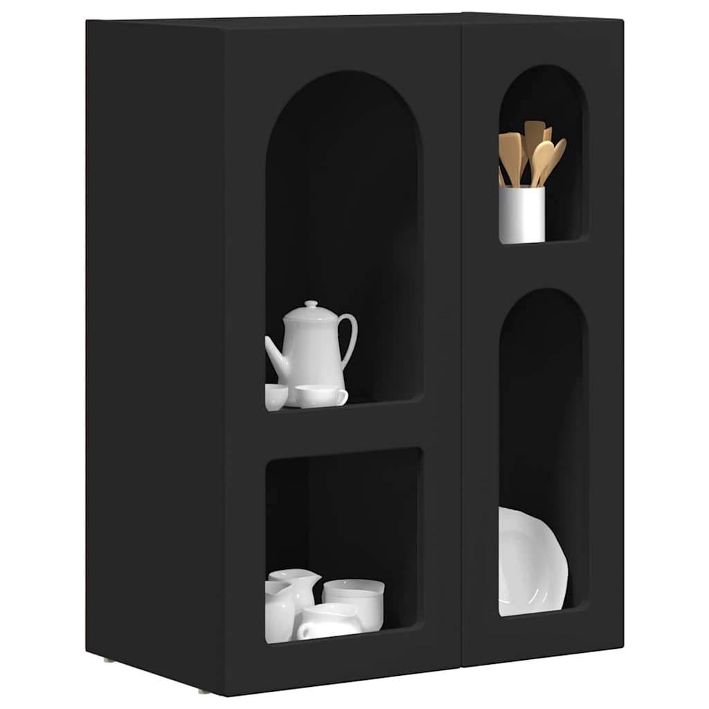 Vidaxl dressoir elst zwart 59 x 35 x 80.5 cm bewerkt hout