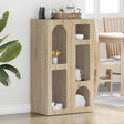 Vidaxl dressoir elst sonoma eiken 59 x 35 x 100,5 cm bewerkt hout