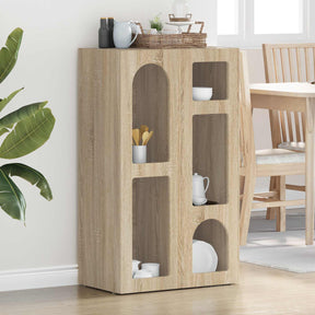Vidaxl dressoir elst sonoma eiken 59 x 35 x 100,5 cm bewerkt hout