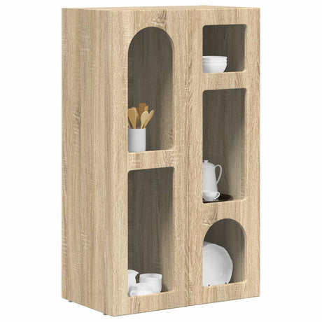 Vidaxl dressoir elst sonoma eiken 59 x 35 x 100,5 cm bewerkt hout