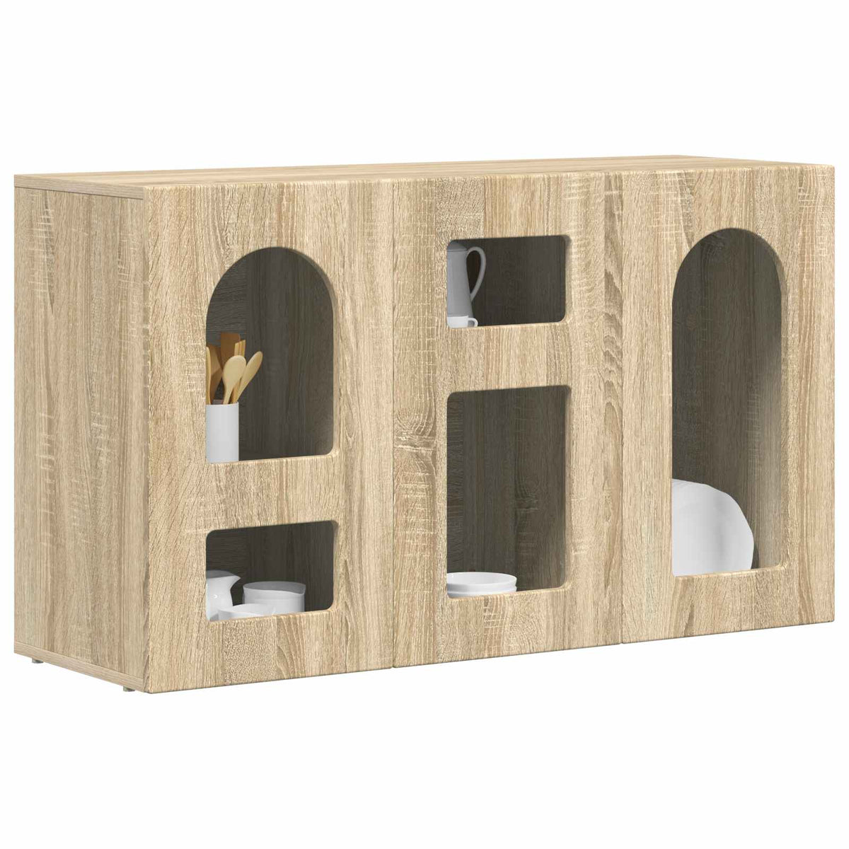Vidaxl dressoir elst sonoma eiken 100 x 35 x 59 cm bewerkt hout