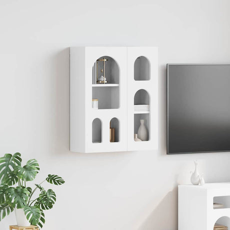 Vidaxl hangkast met plank elst wit 59 x 20 x 71,5 cm bewerkt hout