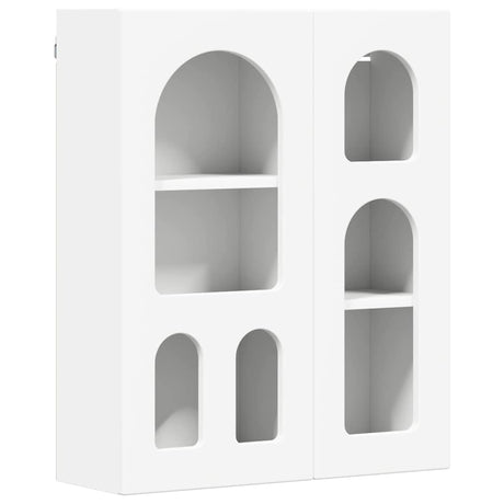 Vidaxl hangkast met plank elst wit 59 x 20 x 71,5 cm bewerkt hout