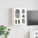 Vidaxl hangkast elst hoogglans wit 59 x 20 x 71,5 cm bewerkt hout
