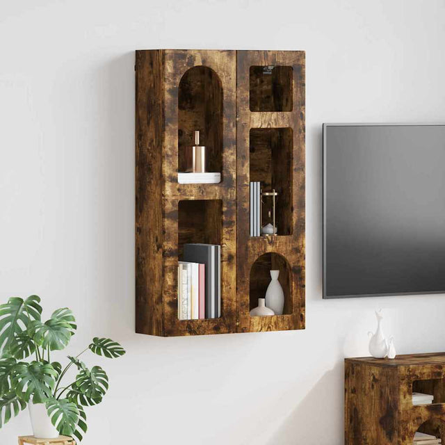 Vidaxl hangkast elst gerookt eiken 59 x 20 x 100 cm bewerkt hout