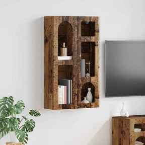 Vidaxl hangkast met plank elst oud hout 59 x 20 x 100 cm bewerkt hout