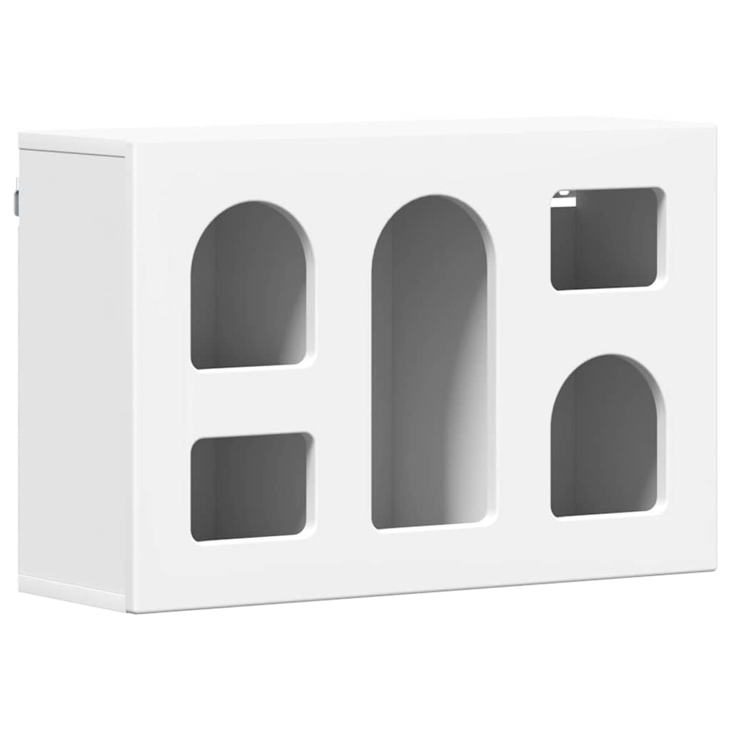 Vidaxl hangkast met plank elst wit 60 x 20 x 40 cm bewerkt hout