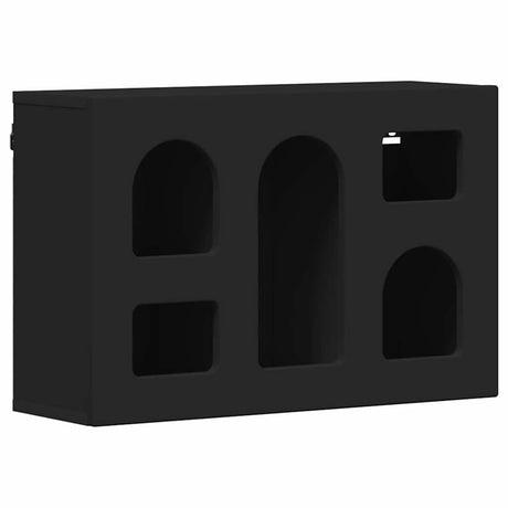 Vidaxl hangkast met plank elst zwart 60 x 20 x 40 cm bewerkt hout