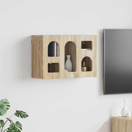 Vidaxl hangkast elst sonoma eiken 60 x 20 x 40 cm bewerkt hout