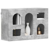 Vidaxl hangkast met plank elst betongrijs 60 x 20 x 40 cm bewerkt hout