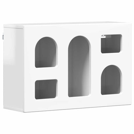 Vidaxl hangkast elst hoogglans wit 60 x 20 x 40 cm bewerkt hout